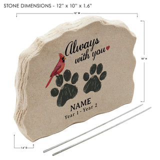 Always With You Pet Memorial Standing Stone