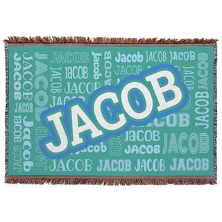 Block Name Pattern Fringe Blanket