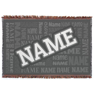 Block Name Pattern Fringe Blanket