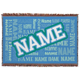 Block Name Pattern Fringe Blanket