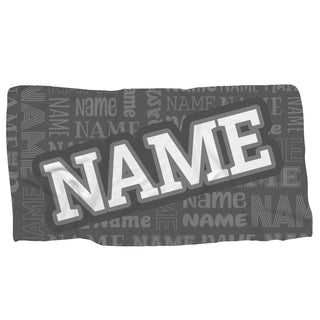 Block Name Pattern Beach Towel