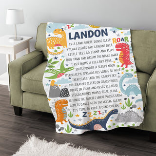 Dino Dream Fuzzy Blanket