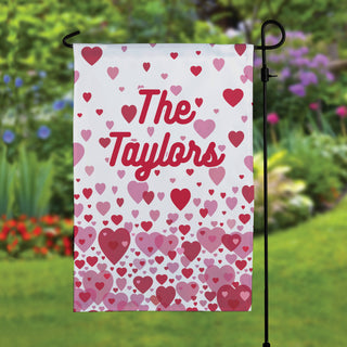 Shower of Hearts Garden Flag