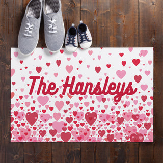 Shower of Hearts Doormat 18x27 Inch, 1/4" Thick