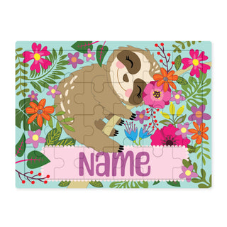 Personalized Sloth Wooden Puzzle