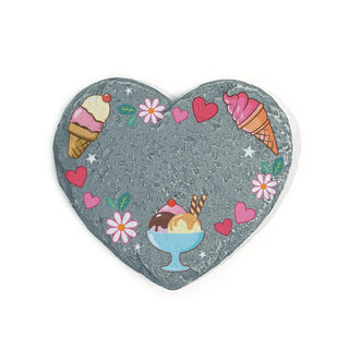 Personalized Sweet Treats Heart 4" Garden Stone
