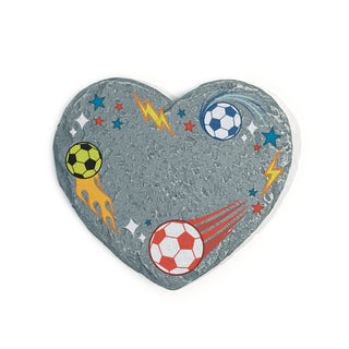 Personalized Soccer Champion Heart 4" Garden Stone