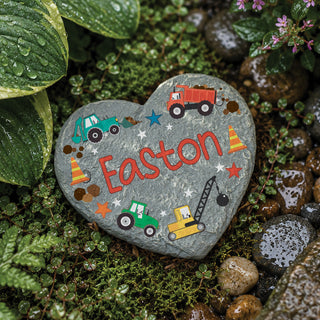 Mini Heart Garden Stone Construction Truck Theme