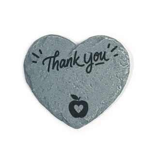 Personalized Thank You Teacher Heart 4" Garden Stone