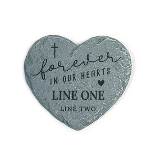 Personalized Forever In Our Hearts 4" Garden Stone