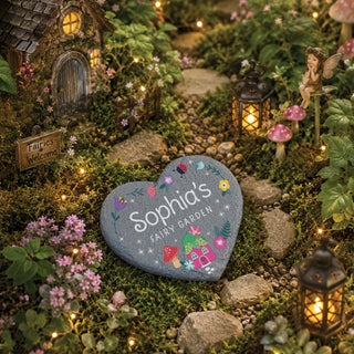 My Fairy Garden Heart 4" Garden Stone