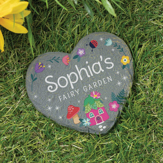 My Fairy Garden Heart 4" Garden Stone