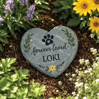 Pet memorial garden stone - memorial gift