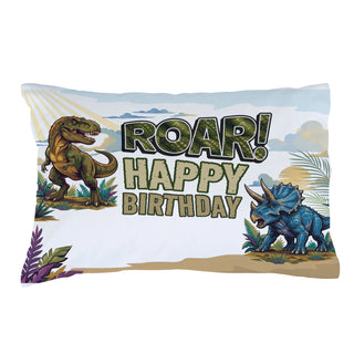 Birthday Dinosaur Pillowcase