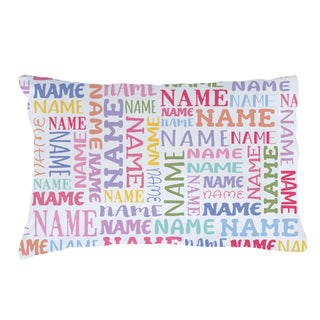 Name Pattern Pastel Colors Pillowcase