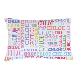 Name Pattern Pastel Colors Pillowcase