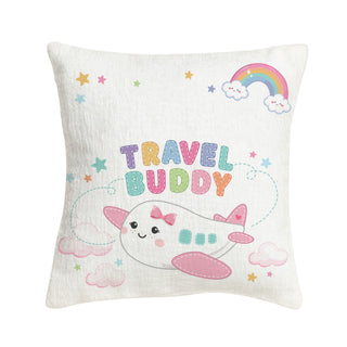 Pastel Travel Buddy Kids 8x8 Mini Pillow