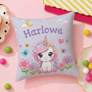 Magical Unicorn Kids 8x8 Mini Pillow