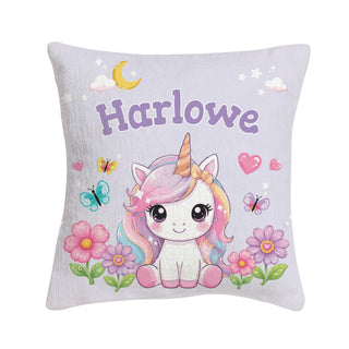 Magical Unicorn Kids 8x8 Mini Pillow
