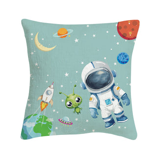 Space Adventure Kids 8x8 Mini Pillow