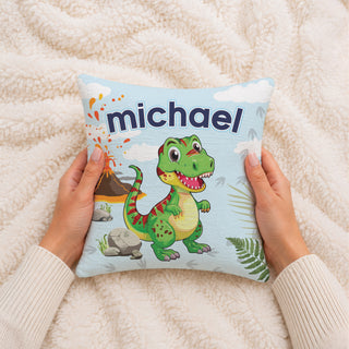 Dinosaur Adventure Kids 8x8 Mini Pillow