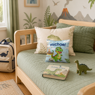 Dinosaur Adventure Kids 8x8 Mini Pillow