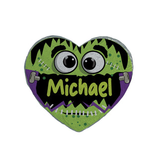 Personalized Frankenstein Monster Heart 4" Garden Stone