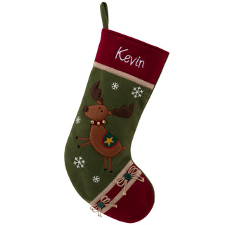 Country Character Personalized Stocking - Deer