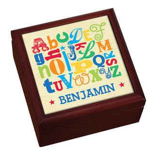 Boy Alphabet Personalized Keepsake Box