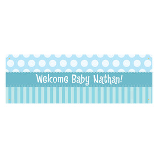 Stripes and Polka Dots Personalized Banner