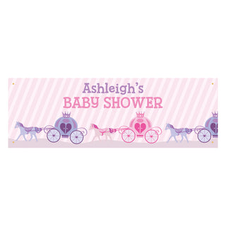 Princess Personalized Baby Shower Banner