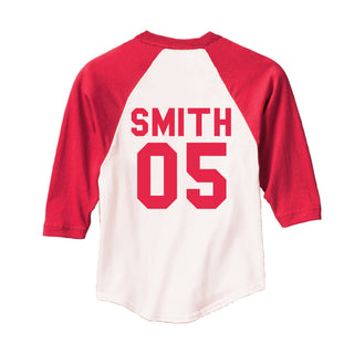 Personalized Red Sports Jersey T-Shirt
