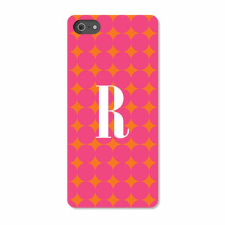 Pink Polka Dots Personalized I Phone 5 Case
