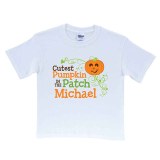 Cutest Pumpkin Personalized White T-Shirt