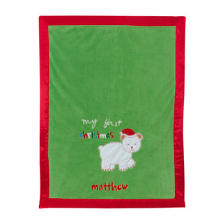 Sandra Magsamen My First Christmas Personalized Blanket