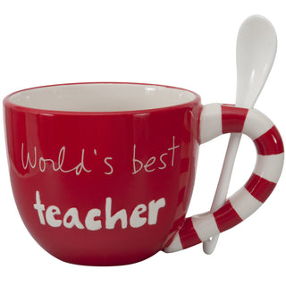 Sandra Magsamen Teacher Red Latte Mug