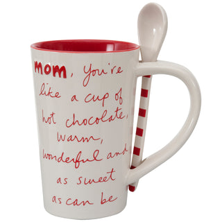 Sandra Magsamen Mom Tall White Spoon Mug