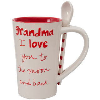 Sandra Magsamen Grandma Tall Spoon White Mug