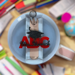 Acrylic ABC Teacher Tumbler Tag