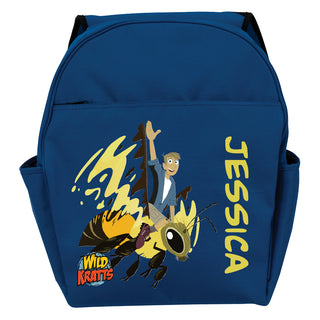 Wild Kratts Martins Wasp Ride Blue Toddler Backpack