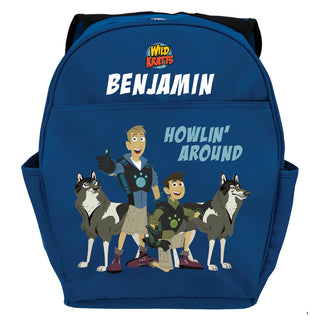 Wild Kratts Howlin Around Blue Youth Backpack