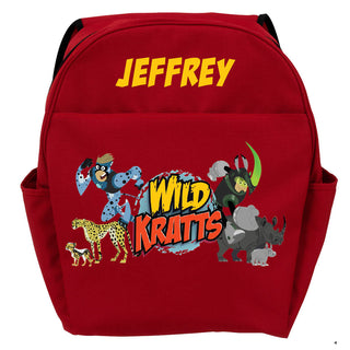 Wild Kratts Creature Adventure Red Youth Backpack