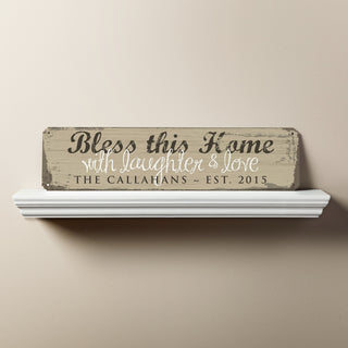 Bless This Home Personalized Wall Sign---Camel