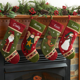 Country Character Personalized Stocking - Deer