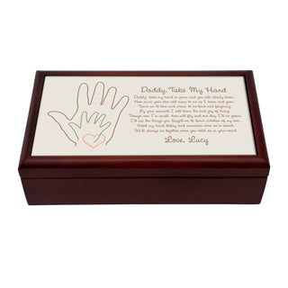 Daddy Hold My Hand Personalized Keepsake Box