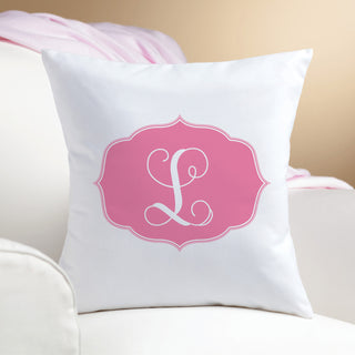 My Pink Initial Personalized Pillow