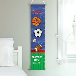 Watch Him Grow Sports Personalized Growth Chart