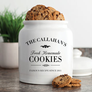 Fresh Homemade Cookies Personalized Cookie Jar