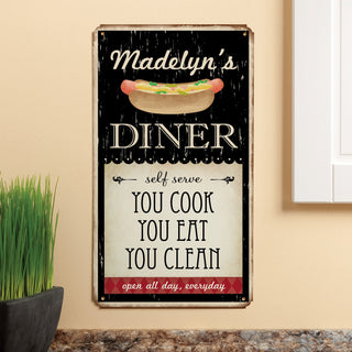 My Diner Personalized Metal Sign