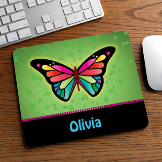 Pretty Butterfly Personalized Mouse Pad